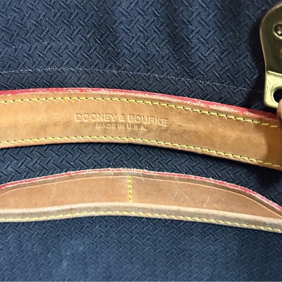 Dooney Bourke Vintage Satchel Crossbody Convertible Perforated Leather Bag Purse - Picture 10 of 16